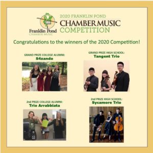 Read more about the article Congratulations to the Winners of the 2020 Chamber Music Competition