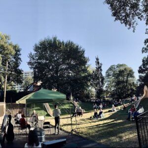 Read more about the article Live outdoor concerts by Franklin Pond Quartet