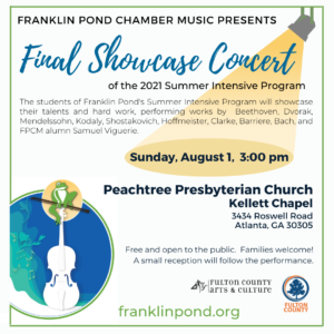Read more about the article The Summer Final Showcase Concert is on Sunday, August 1