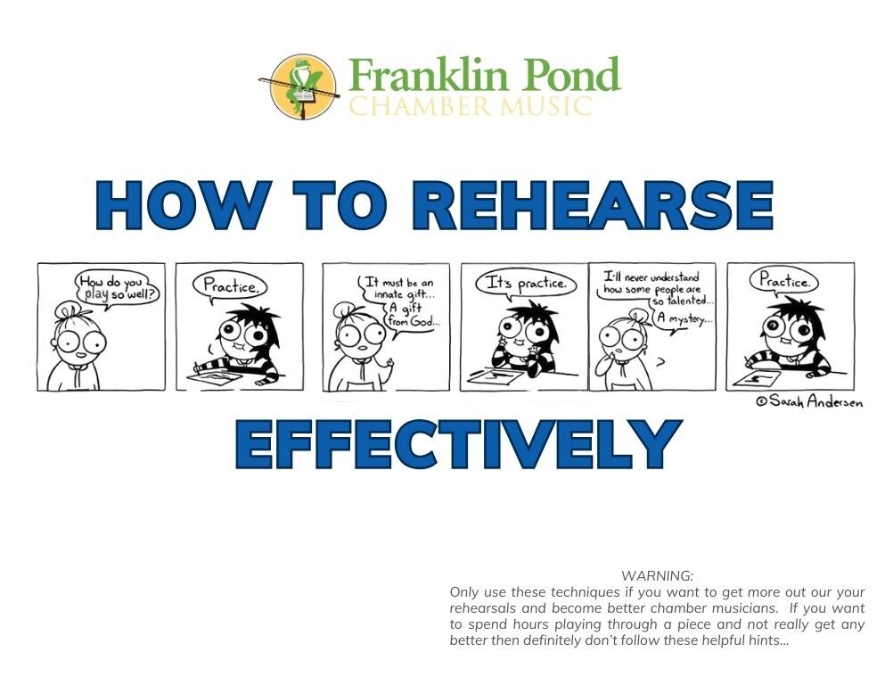 How to rehearse effectively title page