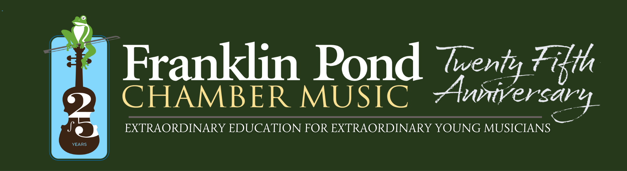 Franklin Pond's 25th Anniversary Banner